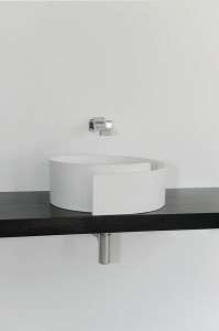 Il lavabo Roll di Ceramica Flaminia.