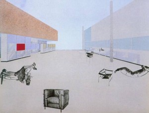 Le Corbusier, Charlotte Perriand and Pierre Jeanneret, Photo-collage on the Equipment intérieur d'une habitation installation , 1929