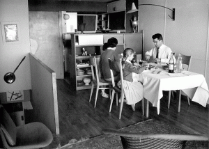 Interni della cucina dell' Unitè d' habitation.