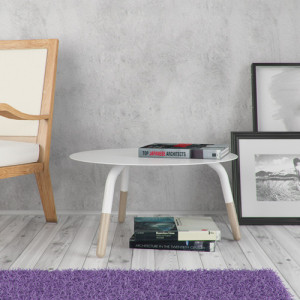 Tavolino Fractal Bianco 2 Amb