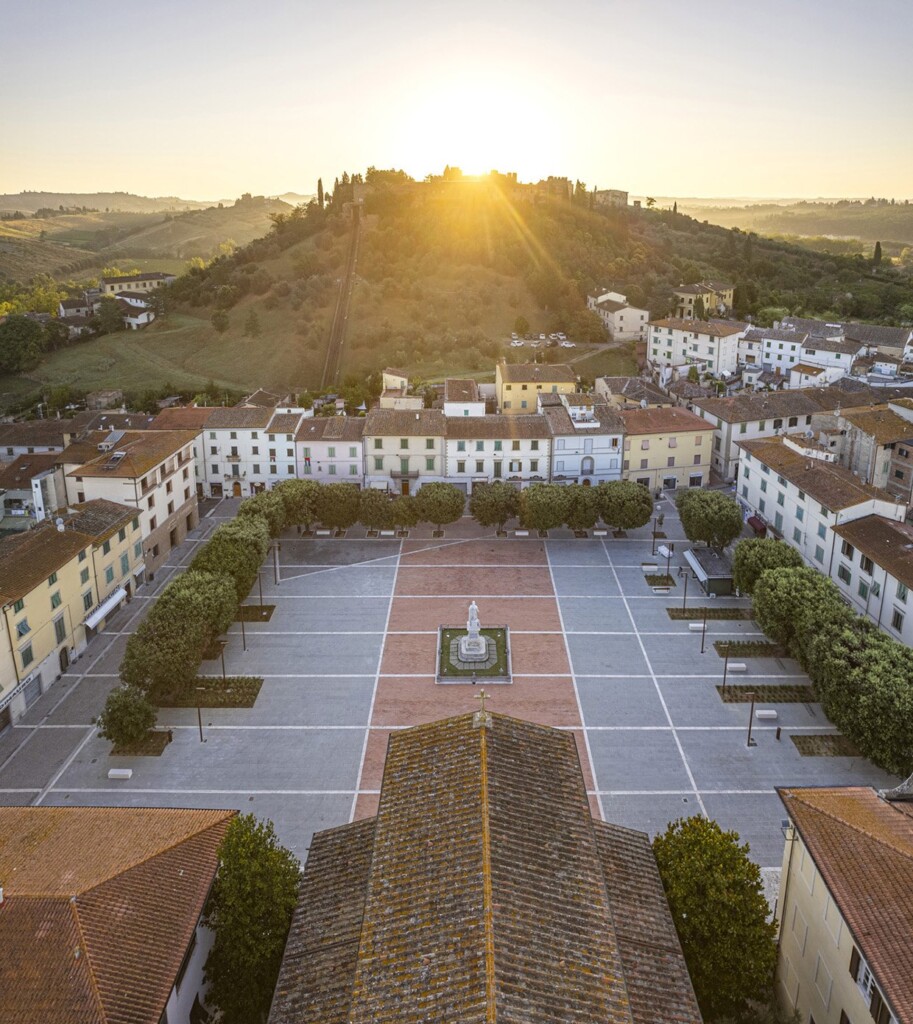 Piazza Boccaccio a Certaldo, progetto Da piazza a piazza